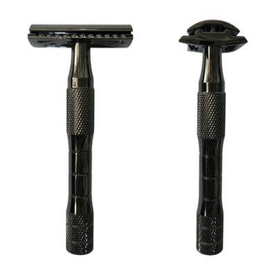 Classic Single Blade Safety Razor - Gun Metal Grey - Image 3